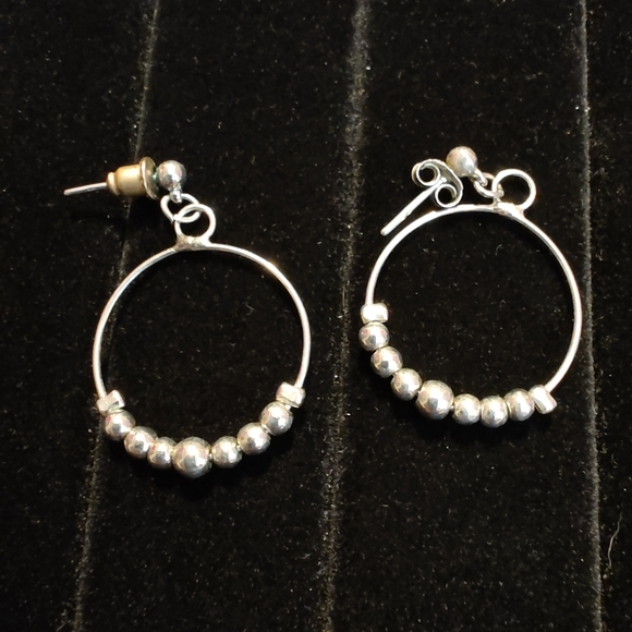 vintage sterling silver 925 jewelry lot 27.7g Liquid Silver Necklace Earrings... - Picture 11 of 12